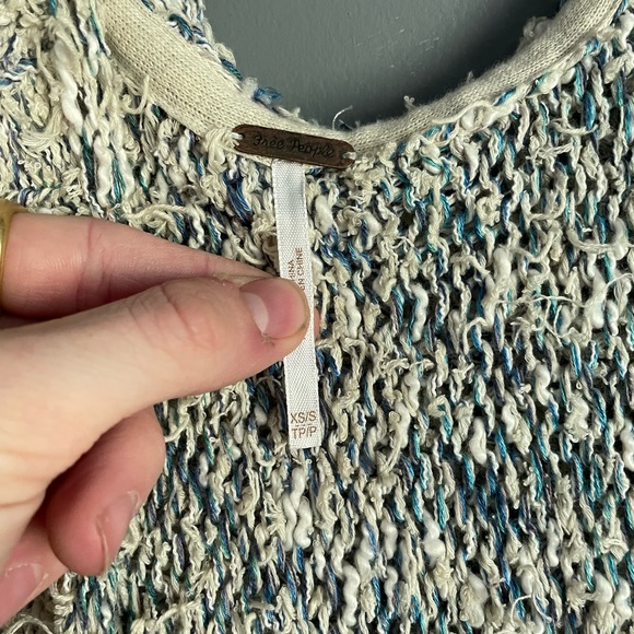 Free People Seattle Summer Oversized Short Sleeved Hooded Cardigan Size XS/S - Picture 5 of 6